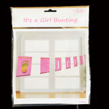 It's a Girl - Baby Shower Banner -  Pink & Gold Foil - 225cm Length