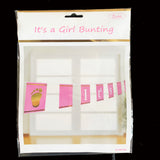 Baby Shower Banner - It's a Girl - Pink & Gold Foil  225cm Length