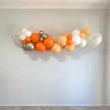orange gold balloon garland arch kit