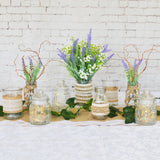 Table Runner - Hessian & White Lace - 2m